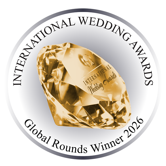 Bloom de Fleur International Wedding Awards 2026 Global Rounds Winner badge